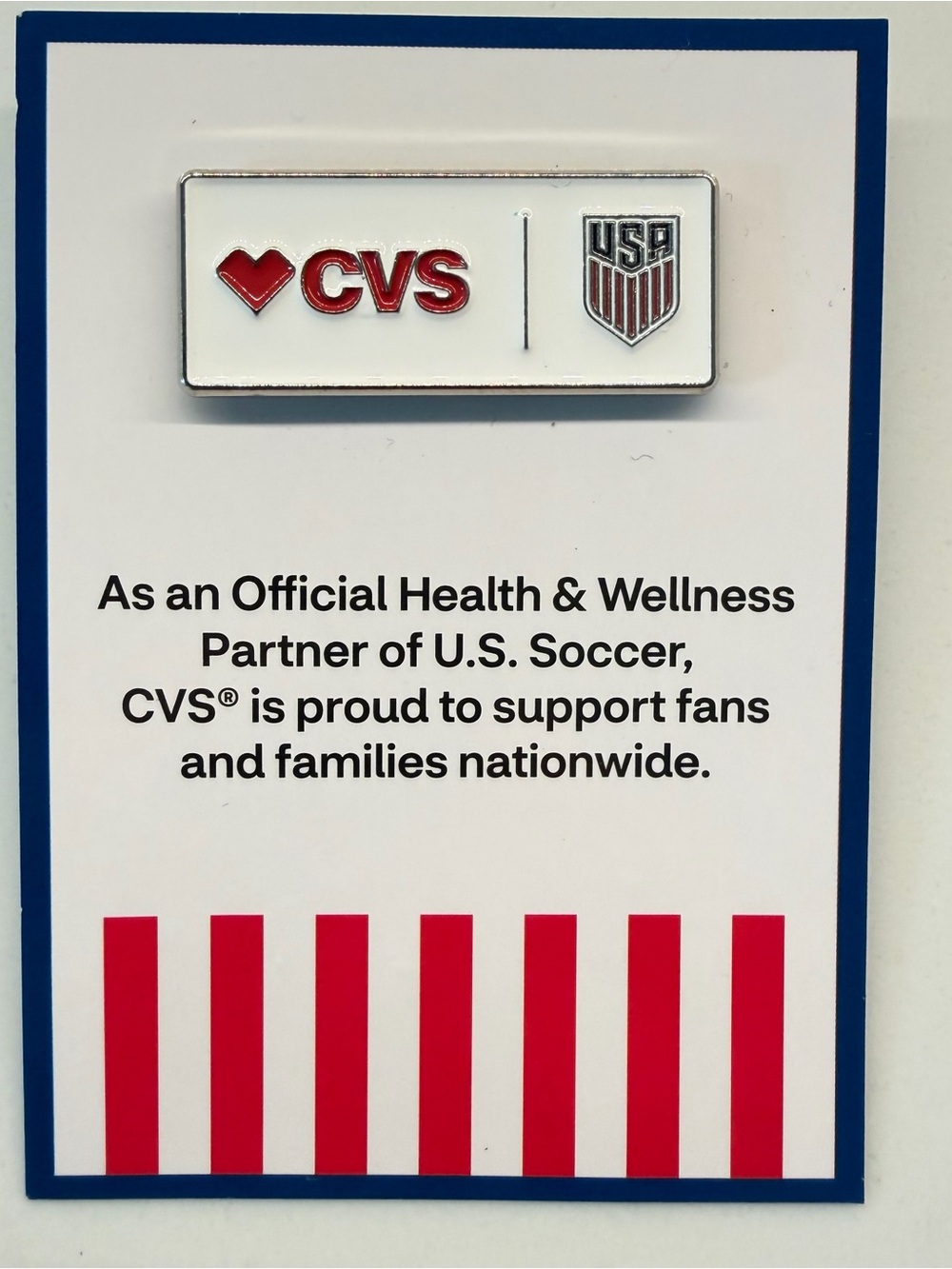 CVS FIFA World CUP USA Soccer Pin Lapel Pin Official Licensed